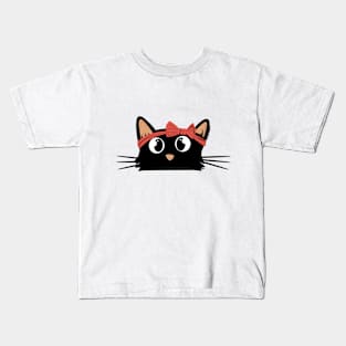 Cute cat mom Kids T-Shirt